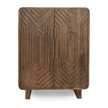 Classic Home Holmes Solid Wood Bar Cabinet