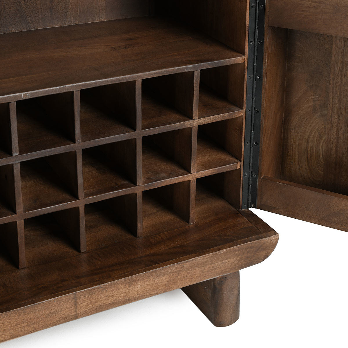Classic Home Holmes Solid Wood Bar Cabinet