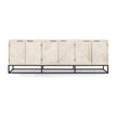 Classic Home Flint Solid Wood 6 Door Cabinet
