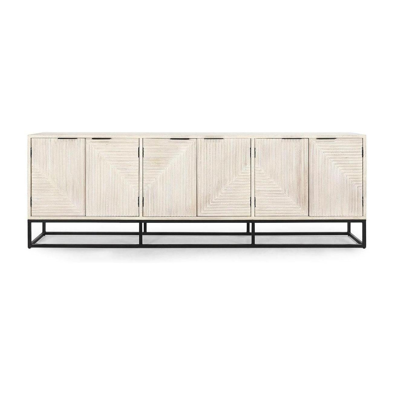 Classic Home Flint Solid Wood 6 Door Cabinet