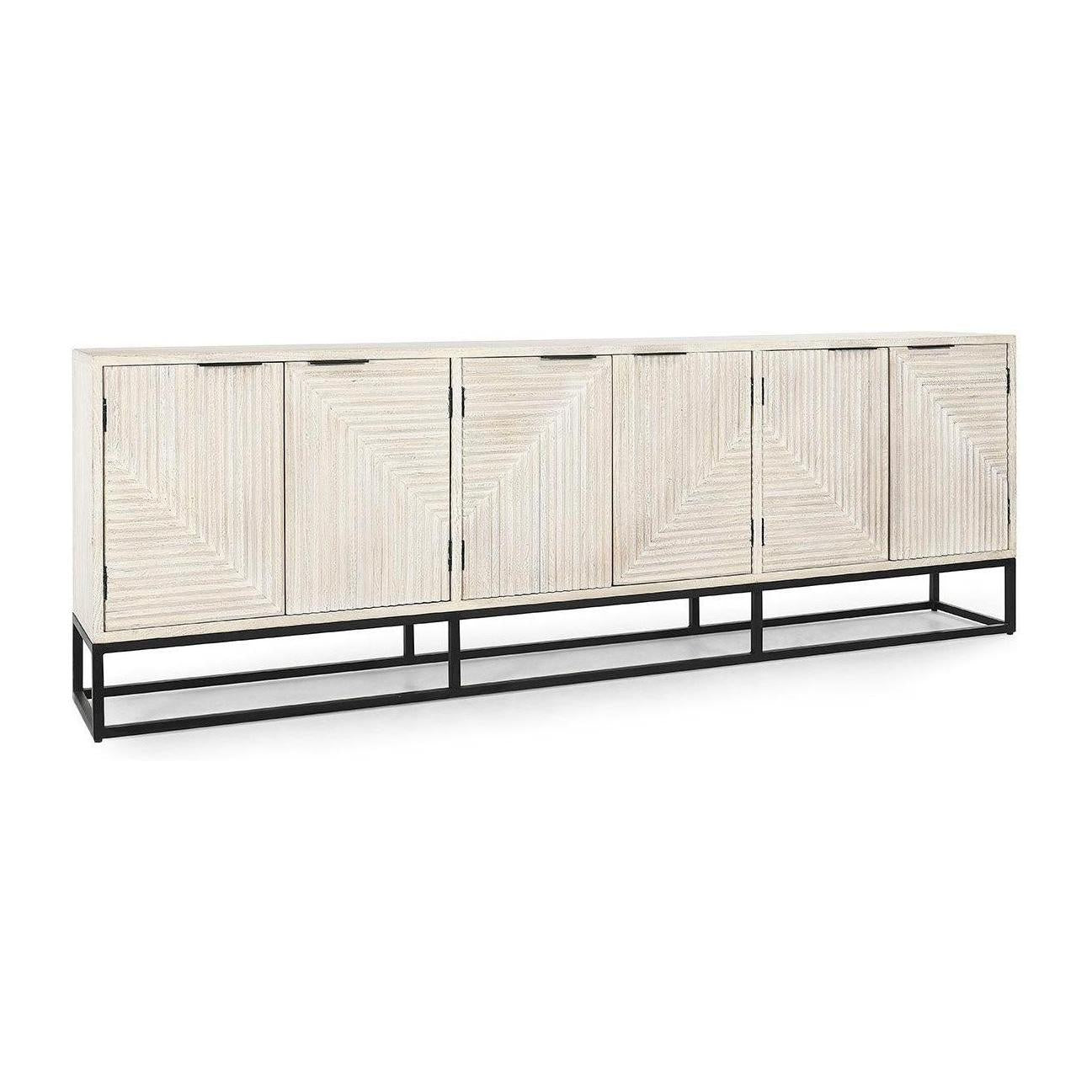Classic Home Flint Solid Wood 6 Door Cabinet