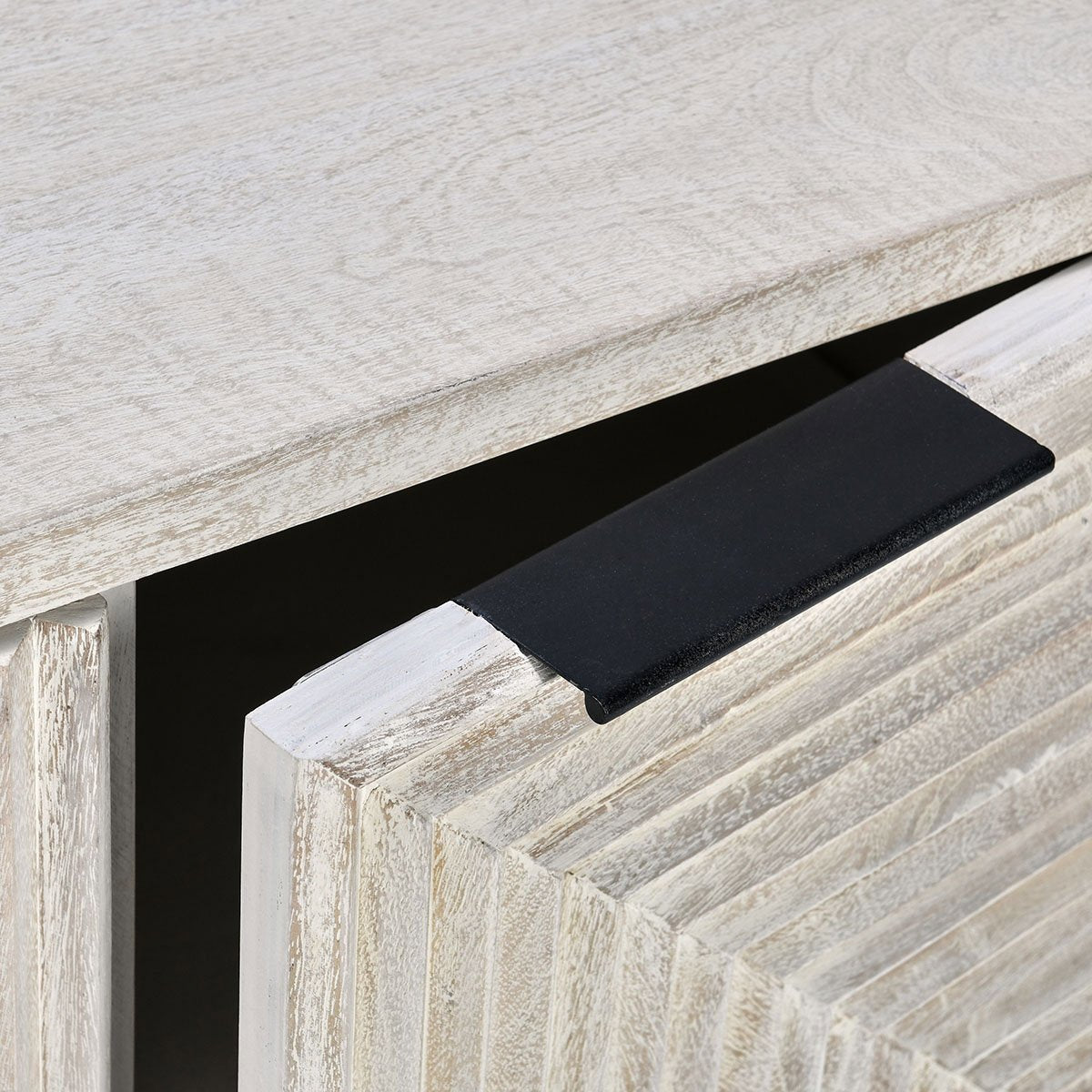 Classic Home Flint Solid Wood 4 Door Cabinet