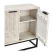 Classic Home Flint Solid Wood 4 Door Cabinet