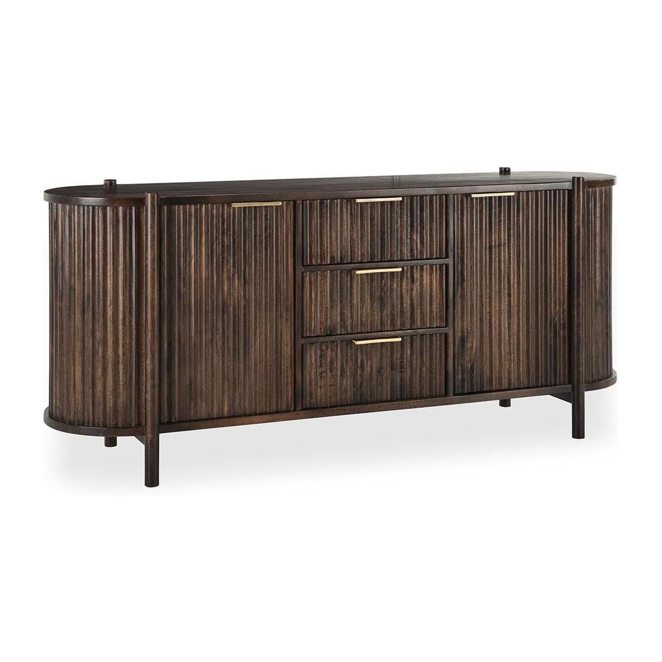Classic Home Redford Solid Wood 2 Door 3 Drawer Cabinet