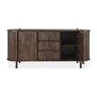 Classic Home Redford Solid Wood 2 Door 3 Drawer Cabinet