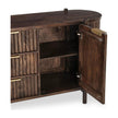 Classic Home Redford Solid Wood 2 Door 3 Drawer Cabinet
