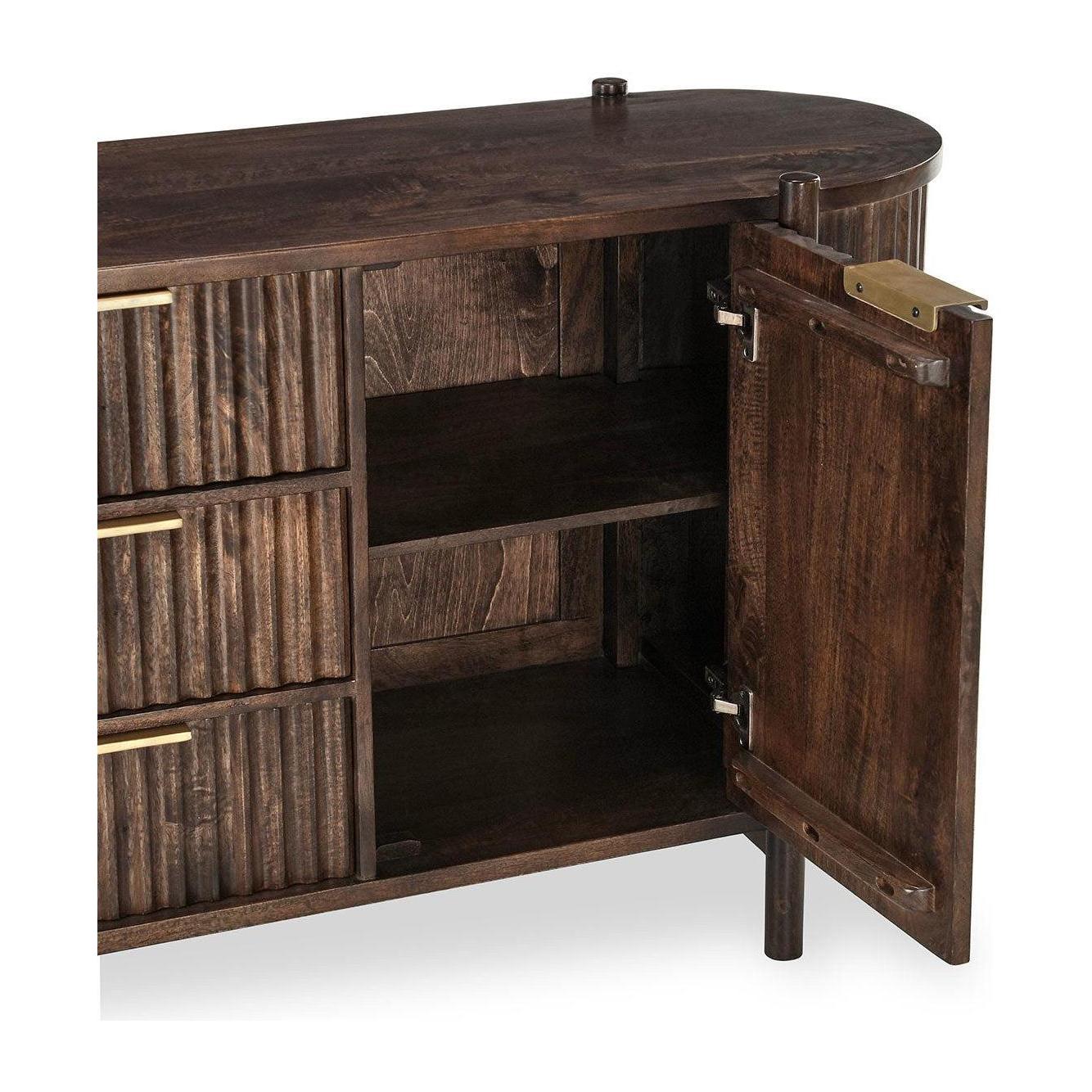 Classic Home Redford Solid Wood 2 Door 3 Drawer Cabinet