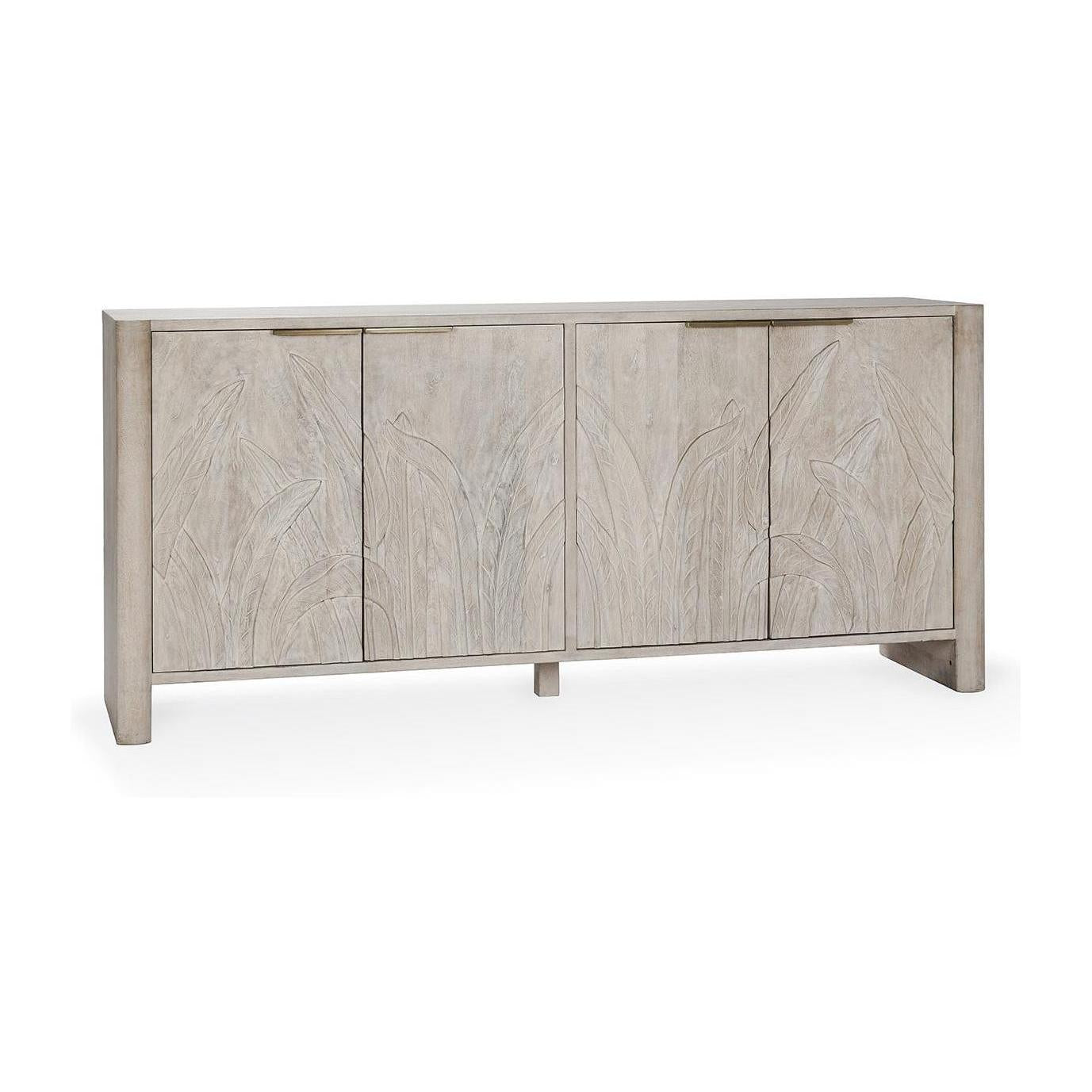 Classic Home Ledro Solid Wood 4 Door Cabinet