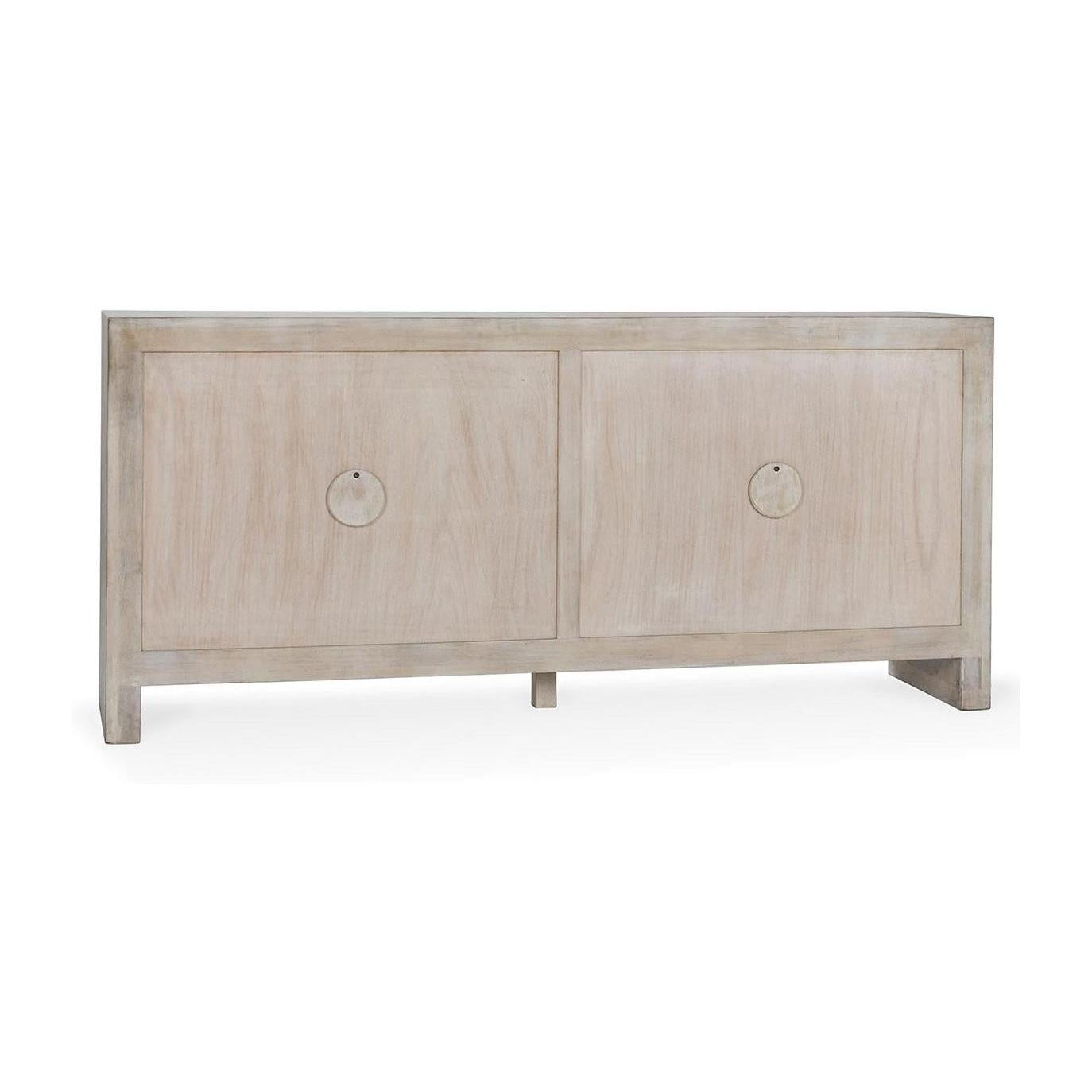 Classic Home Ledro Solid Wood 4 Door Cabinet