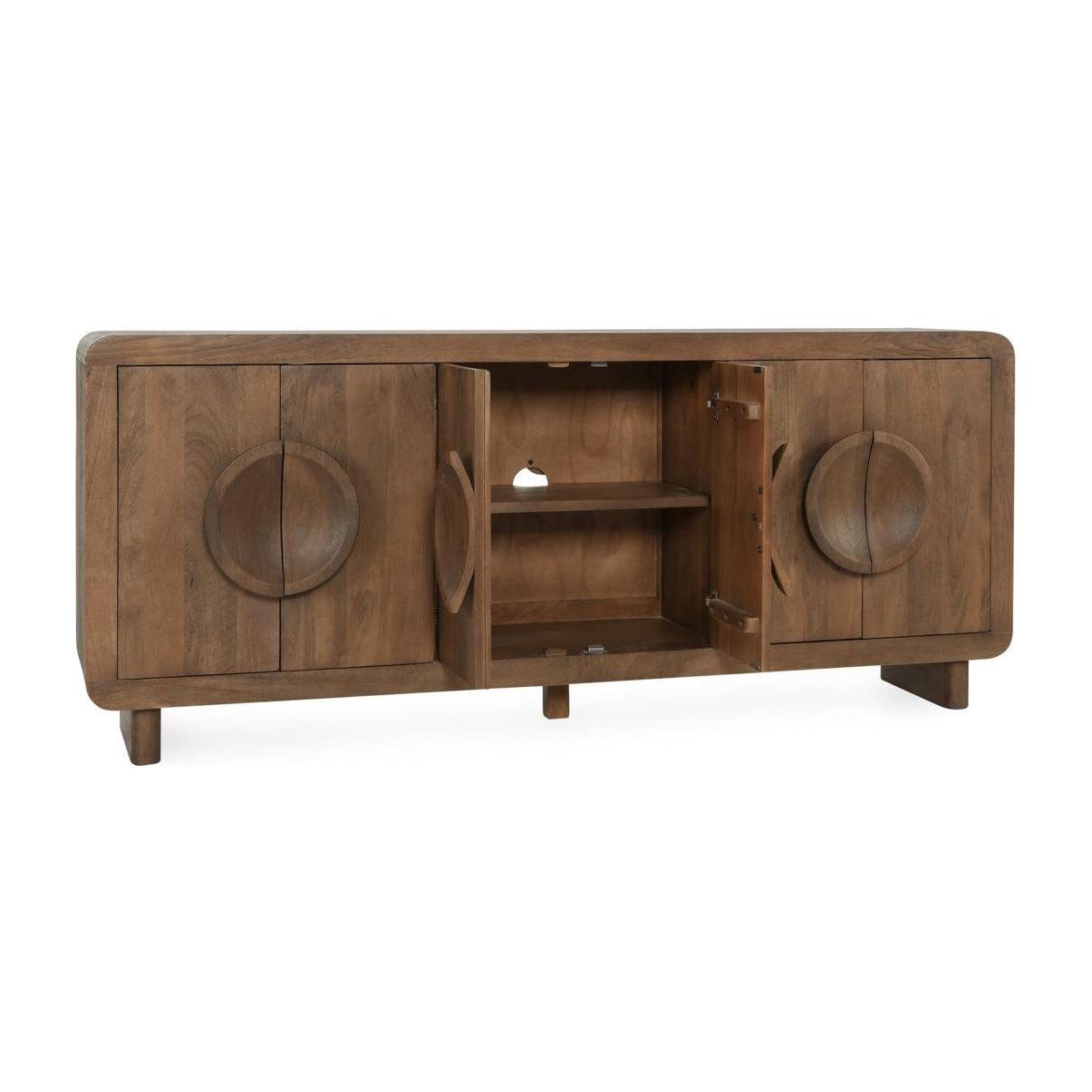 Classic Home Vally Solid Wood 6 Door Buffet