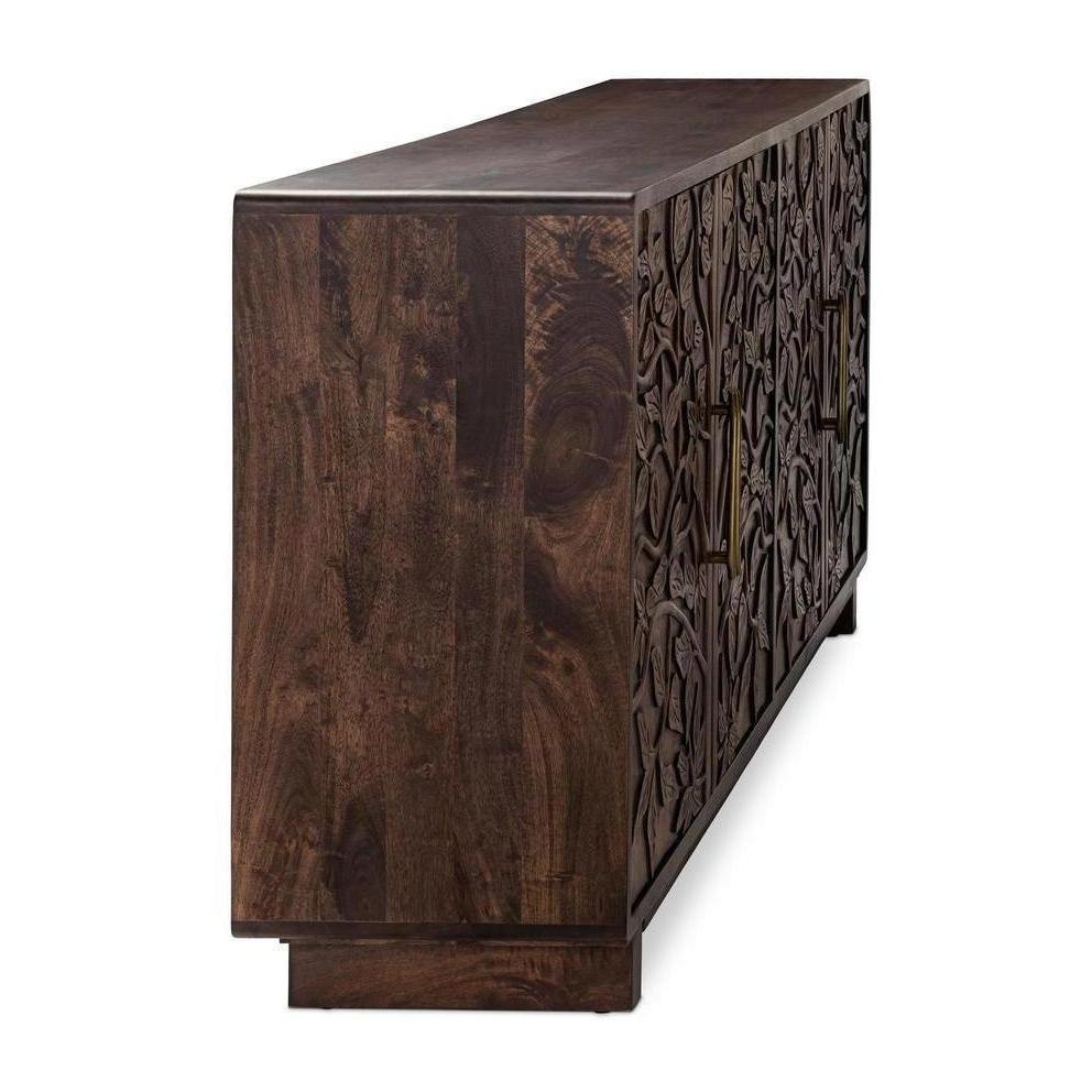 Classic Home Albero Solid Wood 4 Door Buffet
