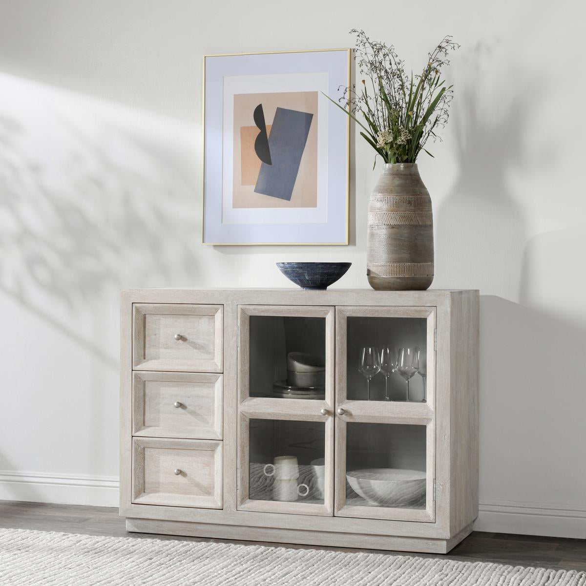 Classic Home Isha 3 Drawer and 2 Door Cabinet