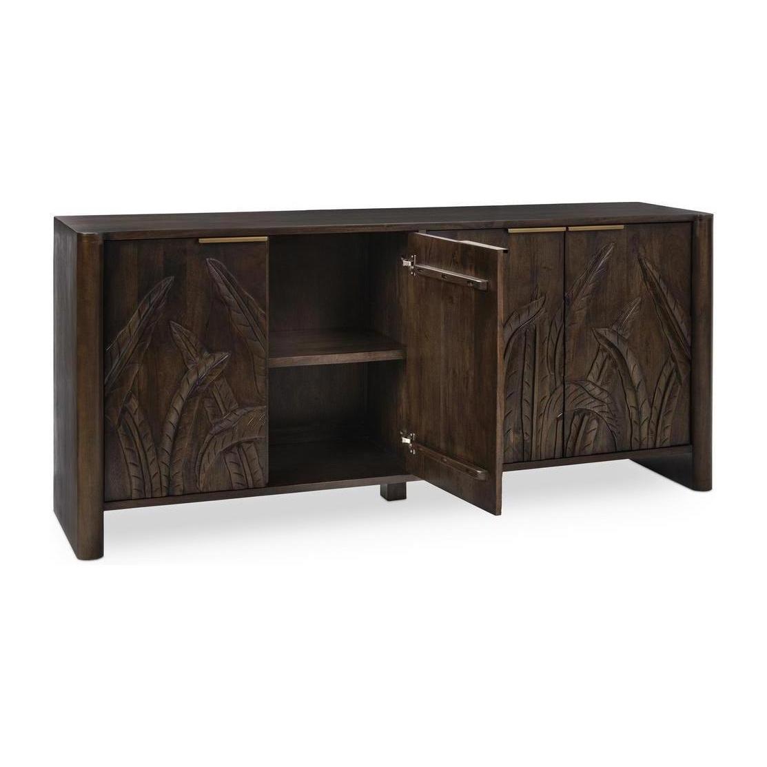 Classic Home Ledro Solid Wood 4 Door Cabinet