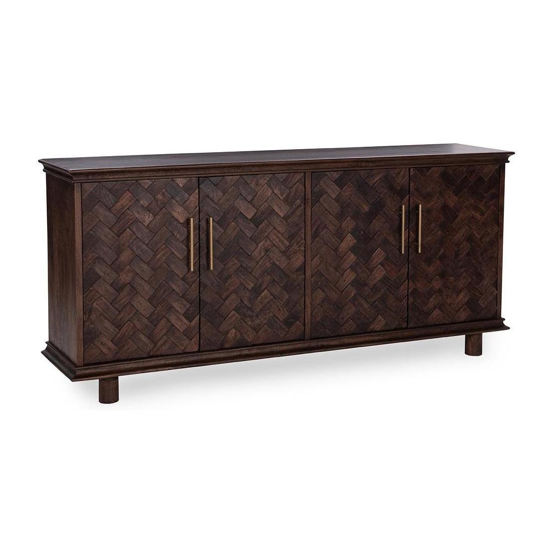 Classic Home Shira Solid Wood 4 Door Buffet