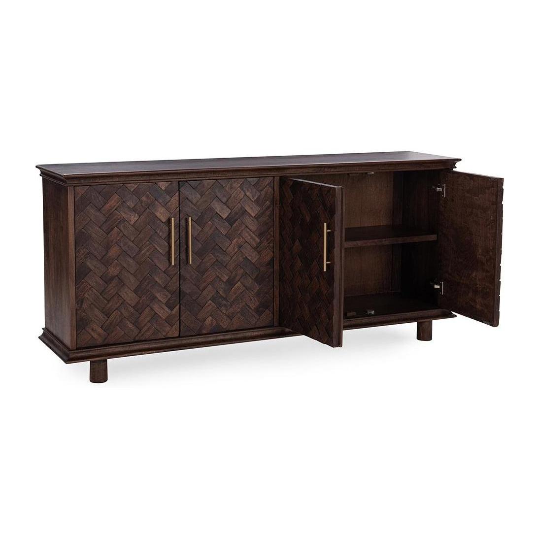 Classic Home Shira Solid Wood 4 Door Buffet