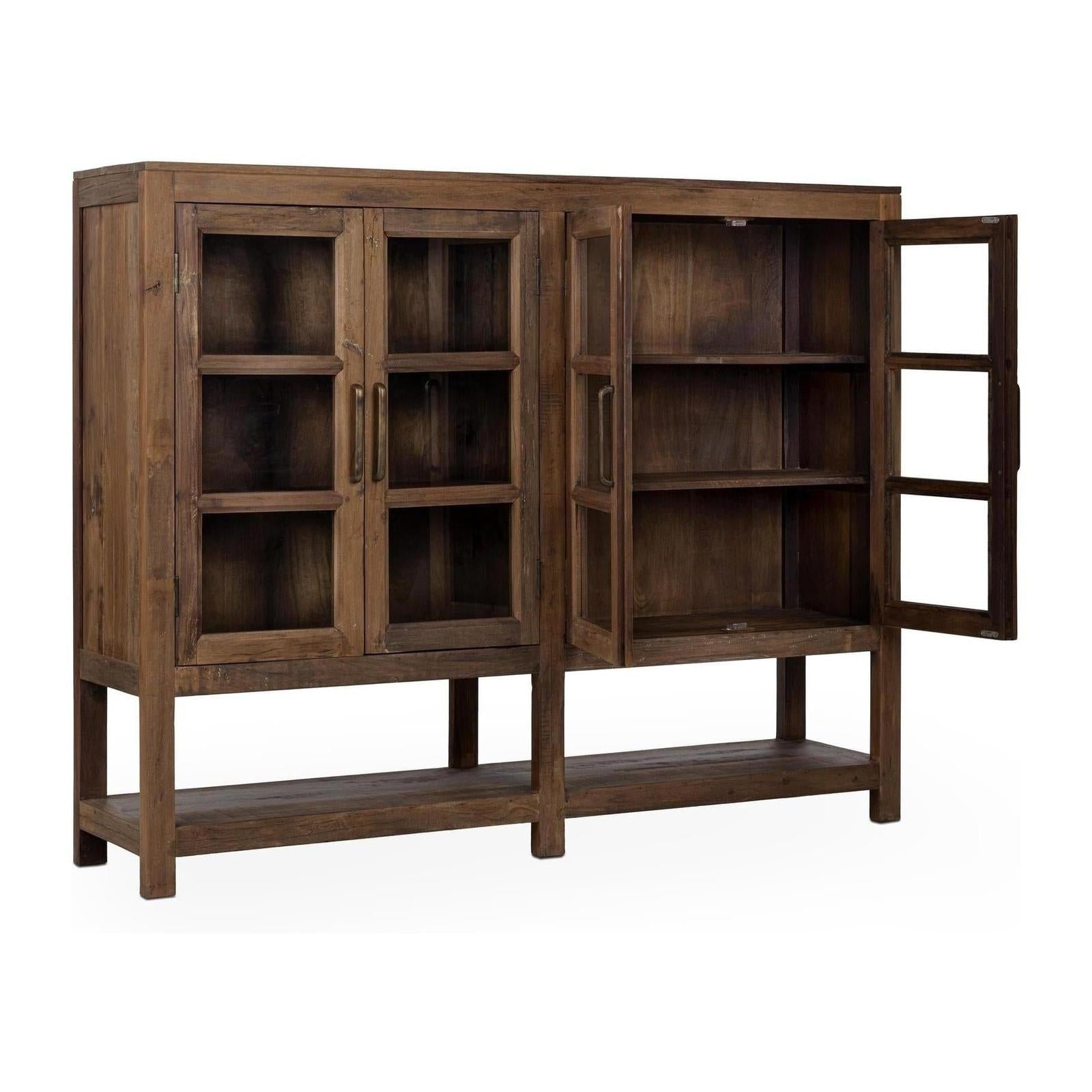 Classic Home Kharga Reclaimed Wood 4 Door Cabinet