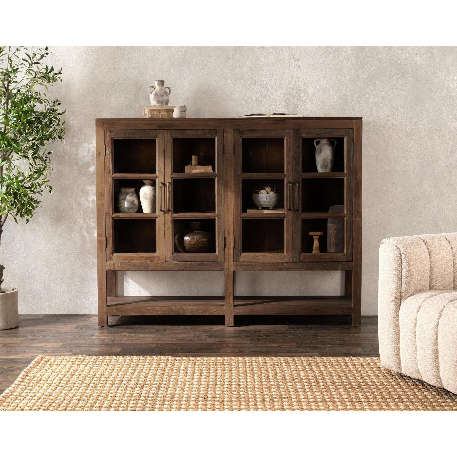 Classic Home Kharga Reclaimed Wood 4 Door Cabinet