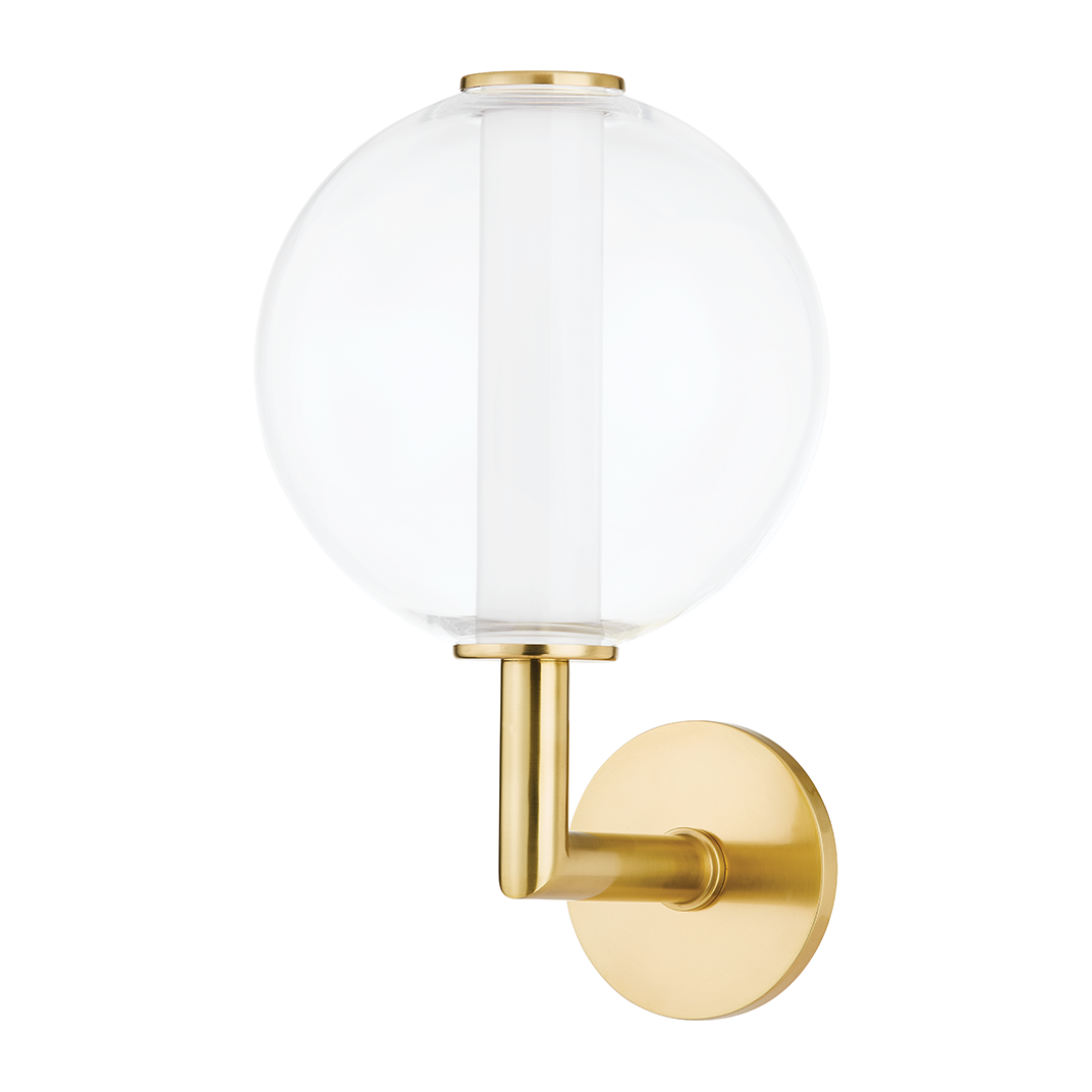 Hudson Valley Lighting Richford 1 Light 9 inch Aged Brass Wall Sconce Wall Light