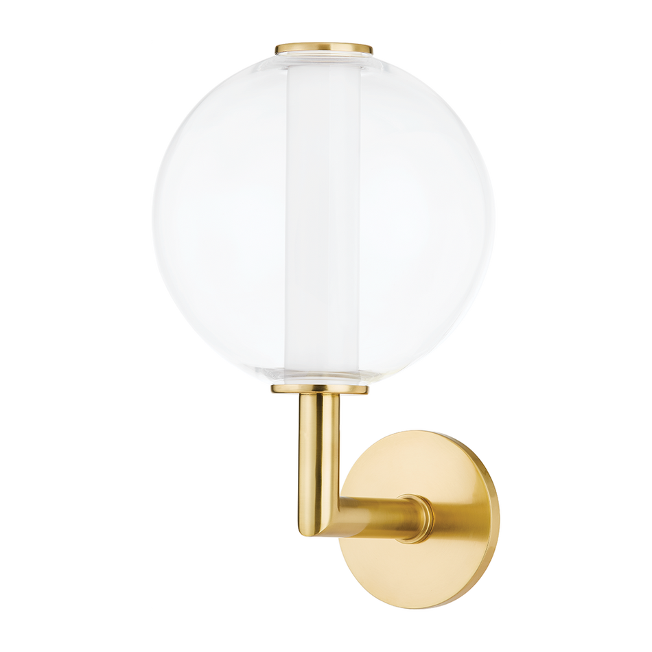 Hudson Valley Lighting Richford 1 Light 9 inch Aged Brass Wall Sconce Wall Light