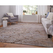 Feizy Pryor 39NEF Modern Abstract in Brown/Taupe/Tan