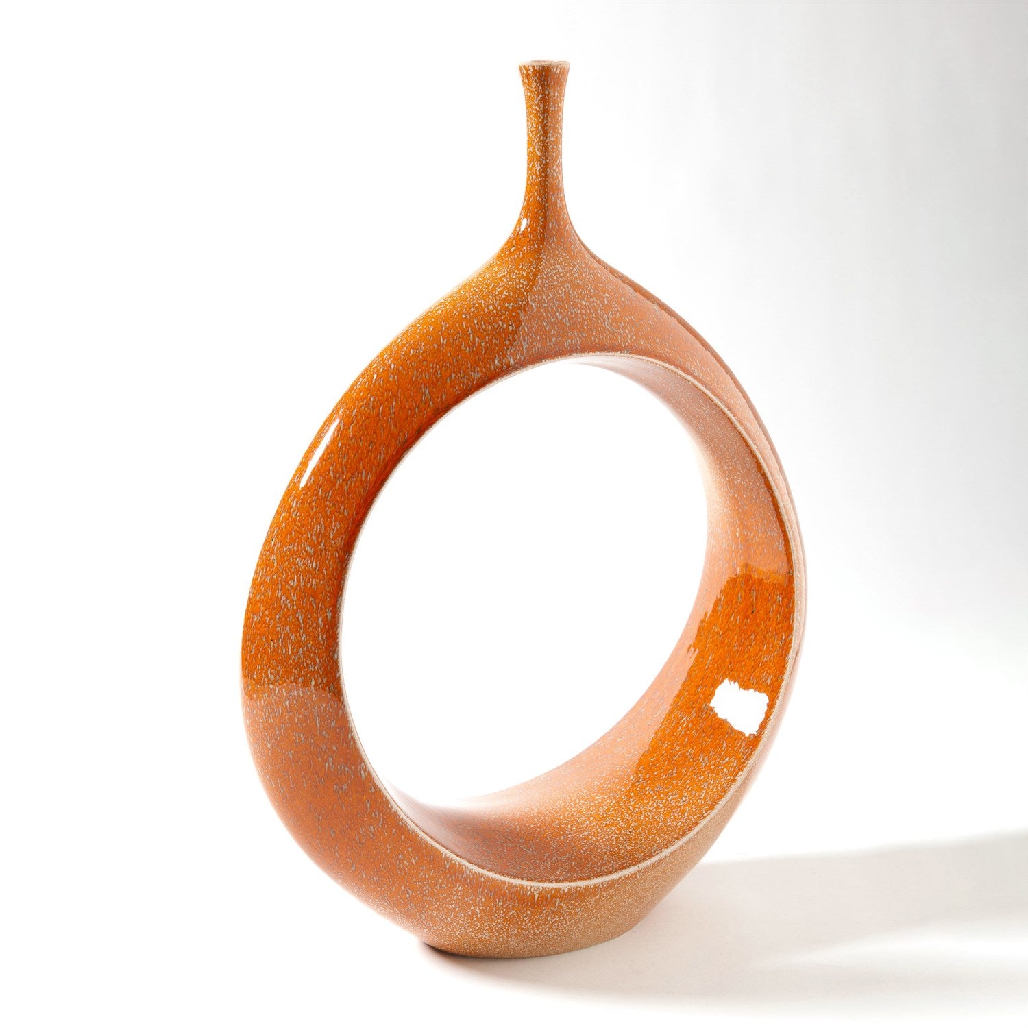 Global Views Open Oval Ring Vase