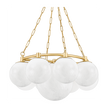Hudson Valley Lighting Thornwood 9 Light 29.25 inch Aged Brass Chandelier Ceiling Light
