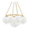 Hudson Valley Lighting Thornwood 9 Light 29.25 inch Aged Brass Chandelier Ceiling Light