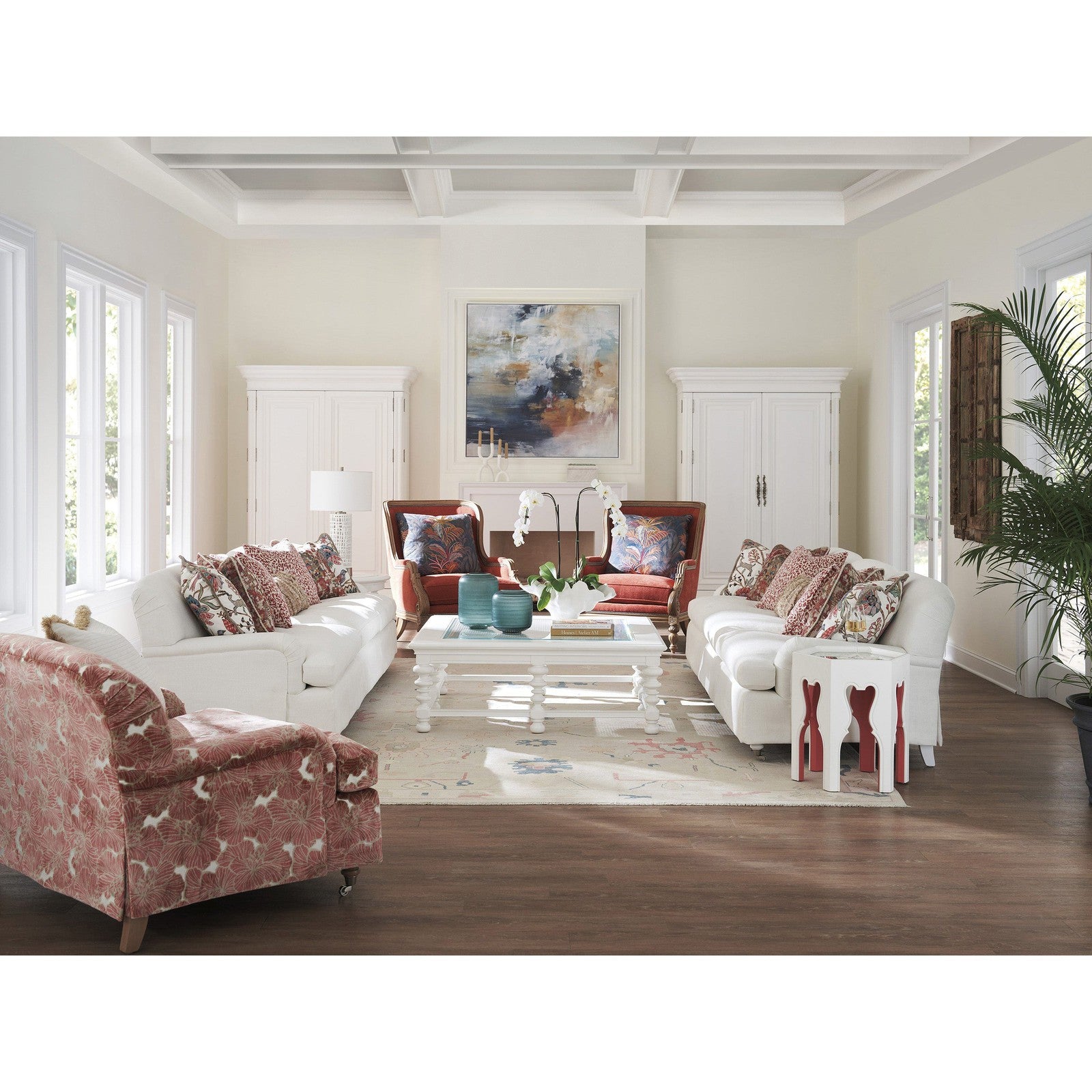 Barclay Butera Villa Blanca Bilbao Hexagonal End Table