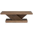 Magnussen Home Lansbury Antique Wheat Rectangular Cocktail Table With Casters