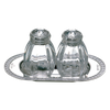 Christofle Malmaison Sterling Silver Salt And Pepper Shaker Set On Tray