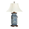 Wildwood Blue And White Heralds Lamp