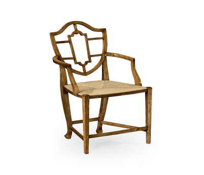 Jonathan Charles Aveburn Grey Fruitwood Arm Chair