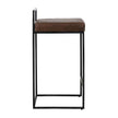 Classic Home Belfort Leather Counter Stool
