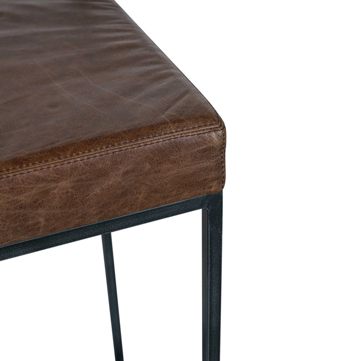 Classic Home Belfort Leather Counter Stool