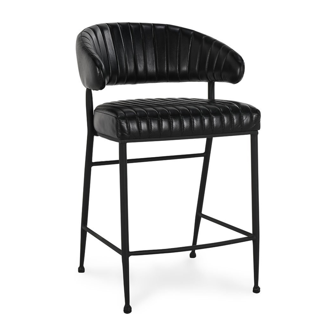 Classic Home Umbria Leather Counter Stool