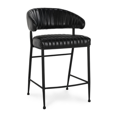 Classic Home Umbria Leather Counter Stool