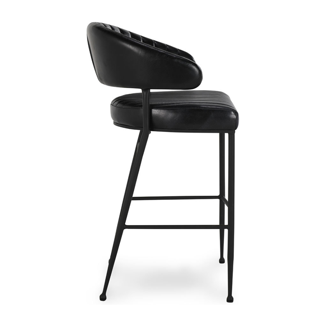 Classic Home Umbria Leather Bar Stool