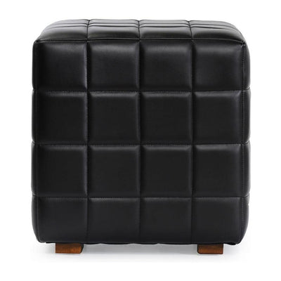 Classic Home Carlo Leather Square Ottoman