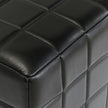 Classic Home Carlo Leather Square Ottoman