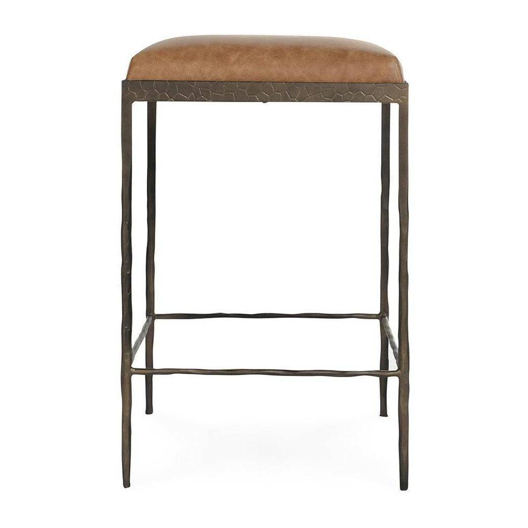 Classic Home Bose Leather Counter Stool