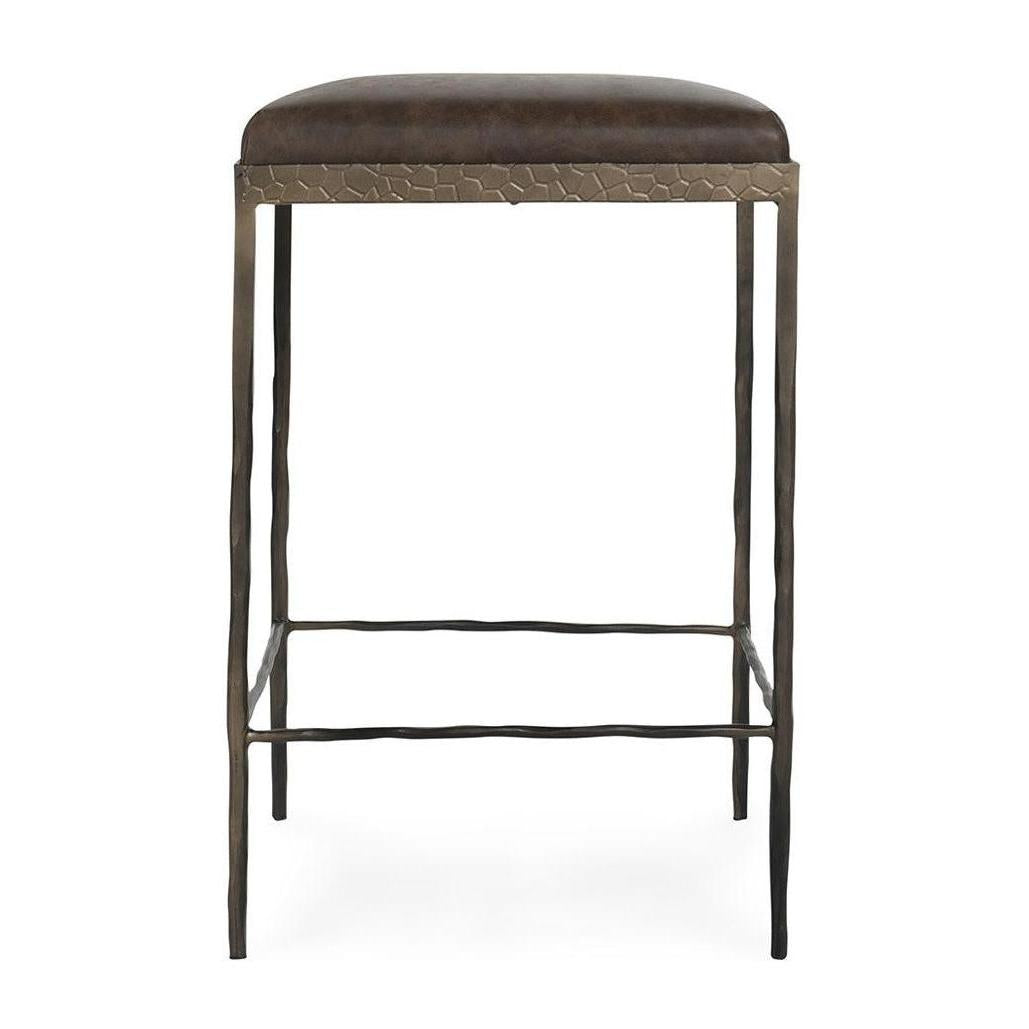 Classic Home Bose Leather Counter Stool