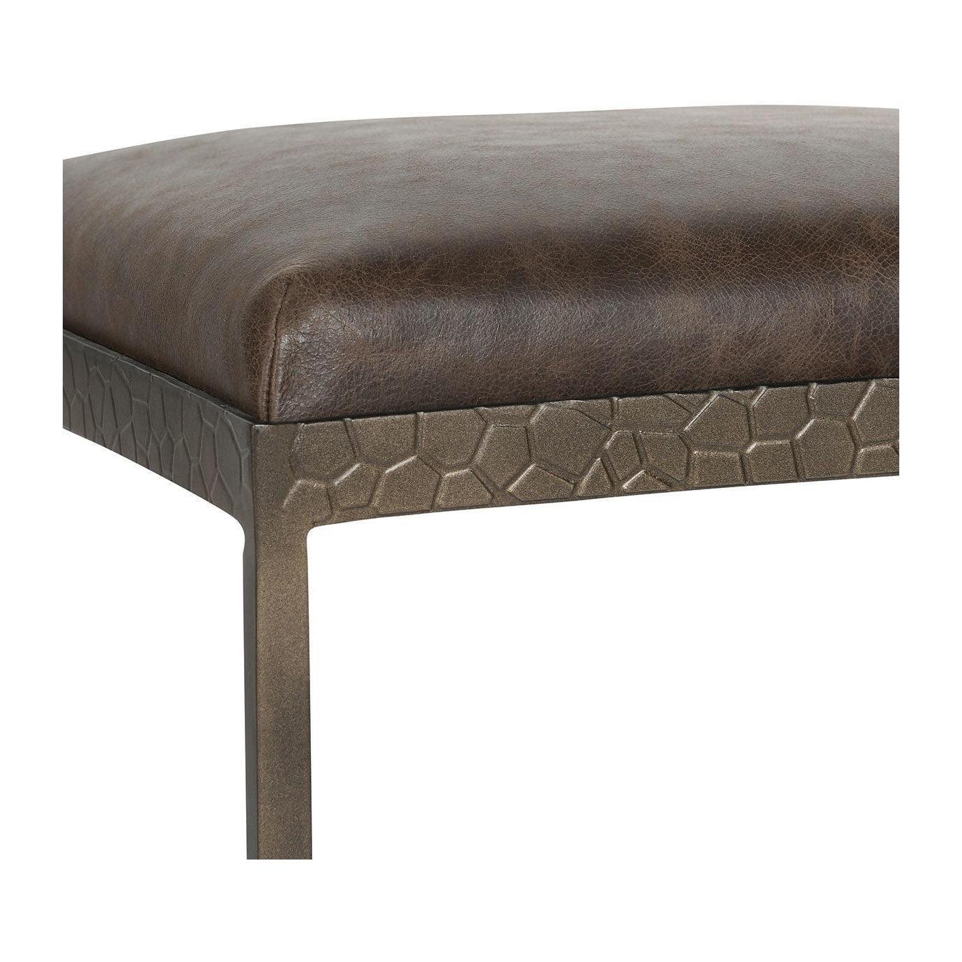 Classic Home Bose Leather Counter Stool