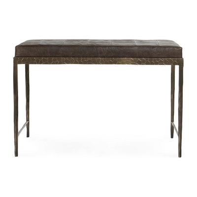 Classic Home Malo Leather Bench