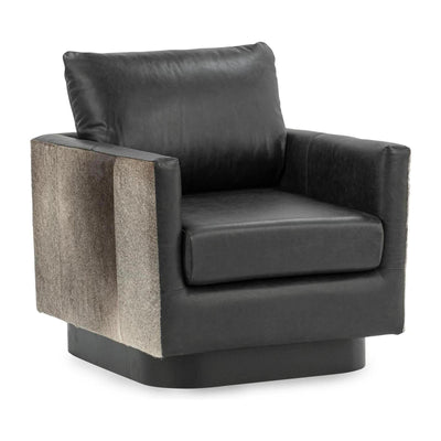 Classic Home Lathe Hide Accent Chair