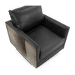 Classic Home Lathe Hide Accent Chair