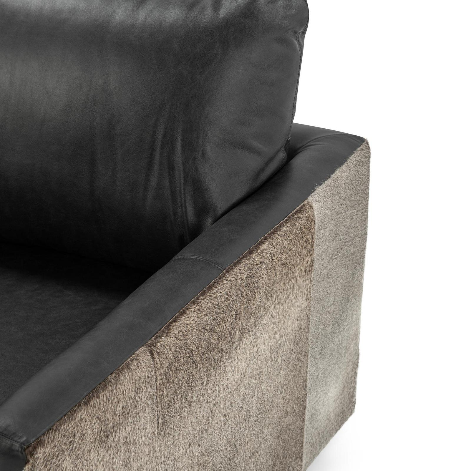 Classic Home Lathe Hide Accent Chair