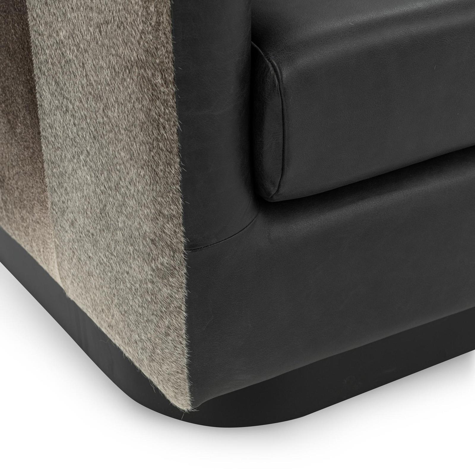 Classic Home Lathe Hide Accent Chair