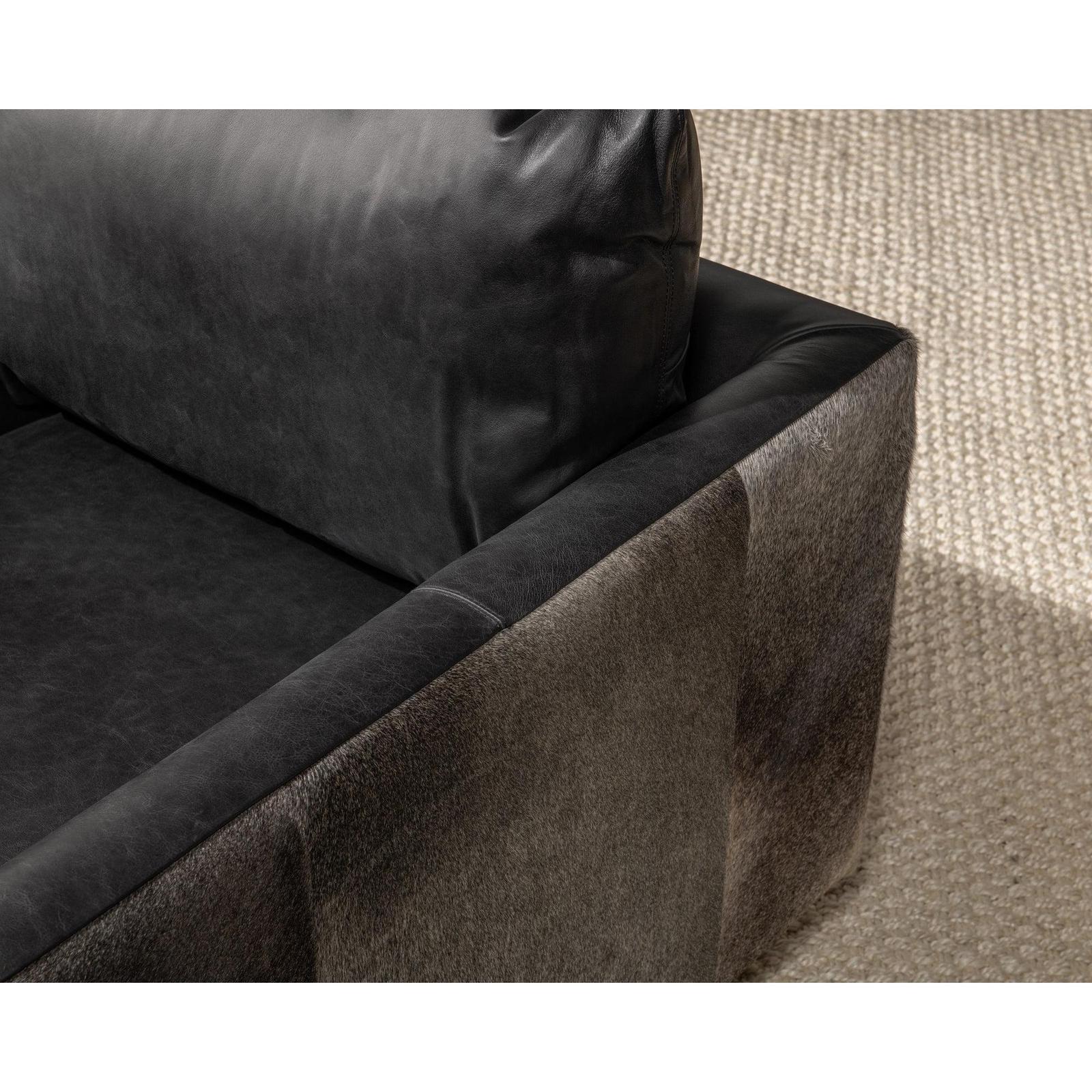 Classic Home Lathe Hide Accent Chair