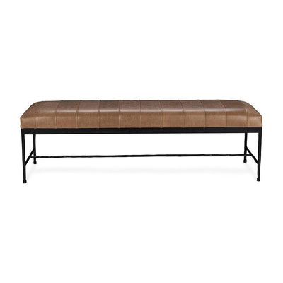 Classic Home Madeleine Leather Bench