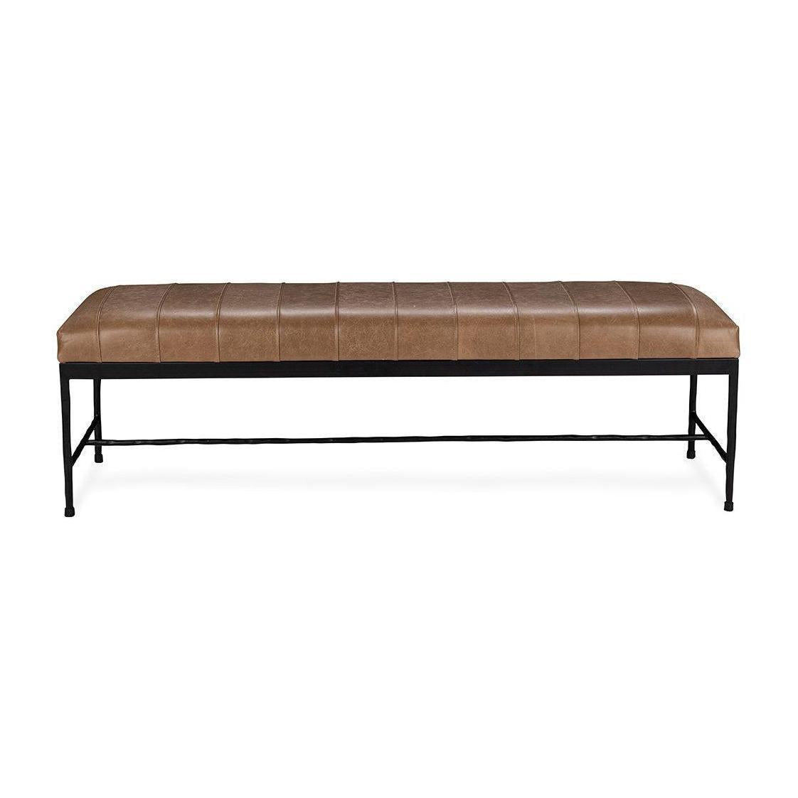 Classic Home Madeleine Leather Bench